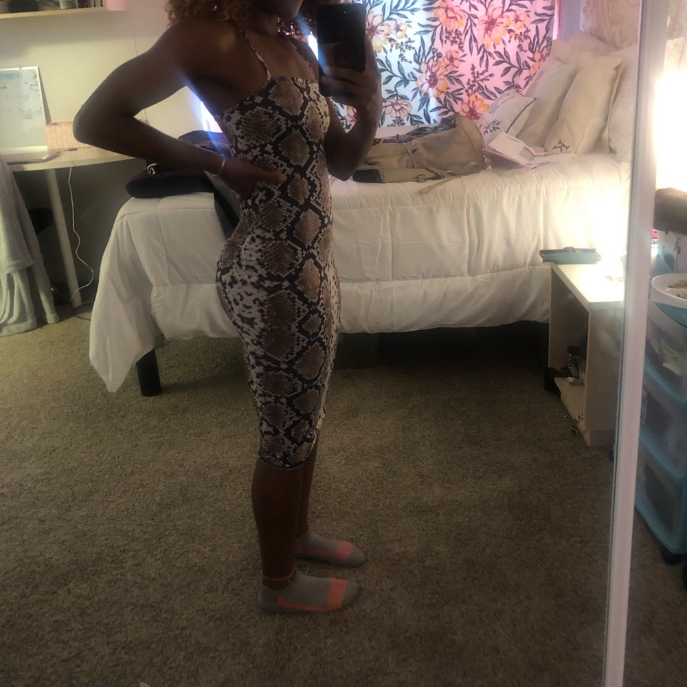 Snake skin dress